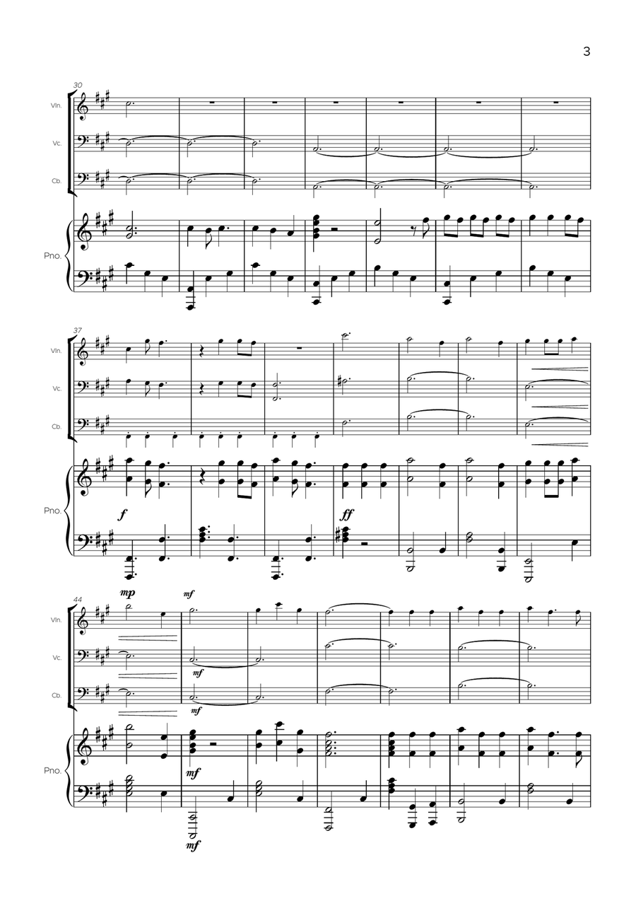 Die With A Smile Die With A Smile Piano Quartet scores gallery preview page 3