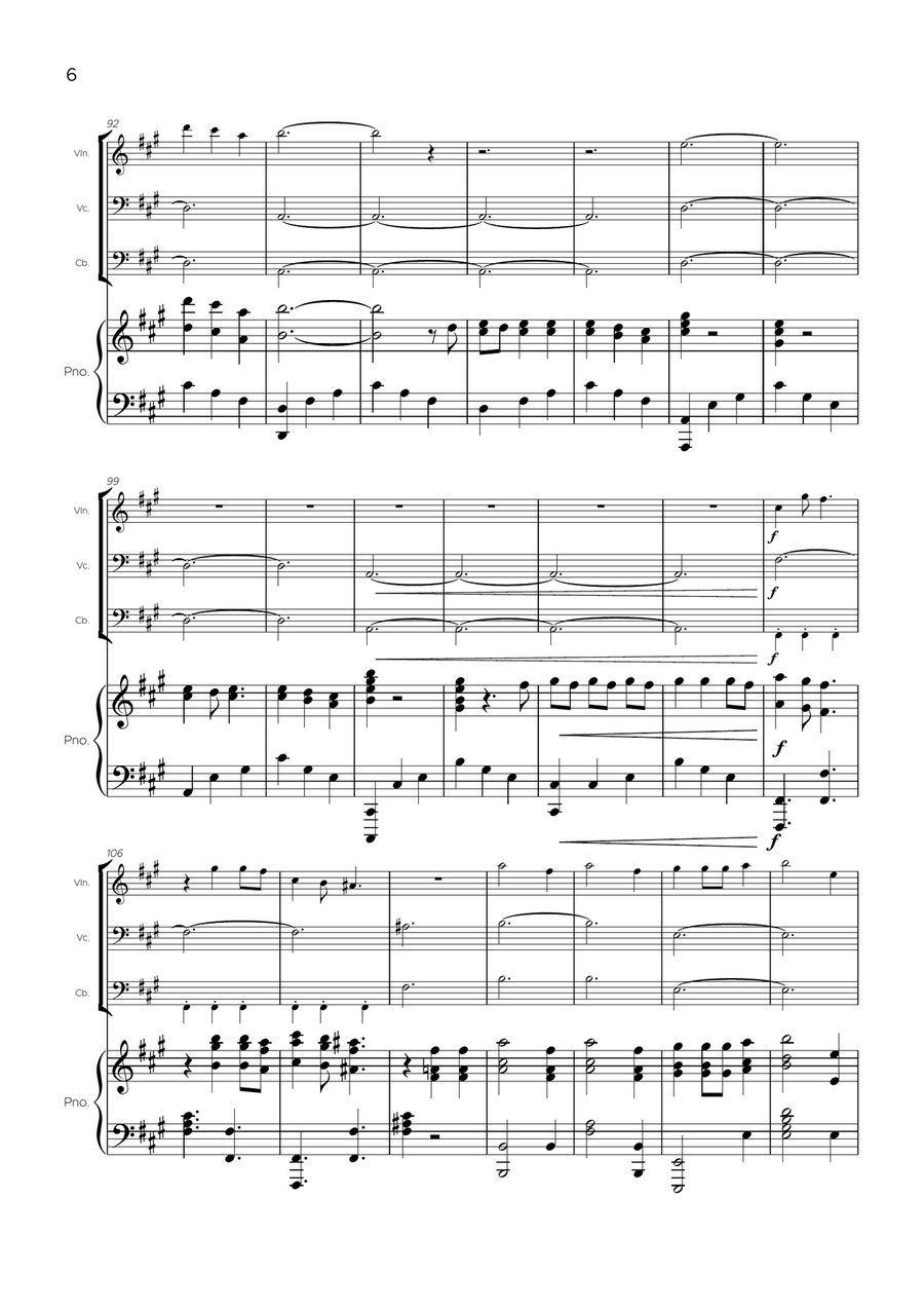 Die With A Smile Die With A Smile Piano Quartet scores gallery preview page 6