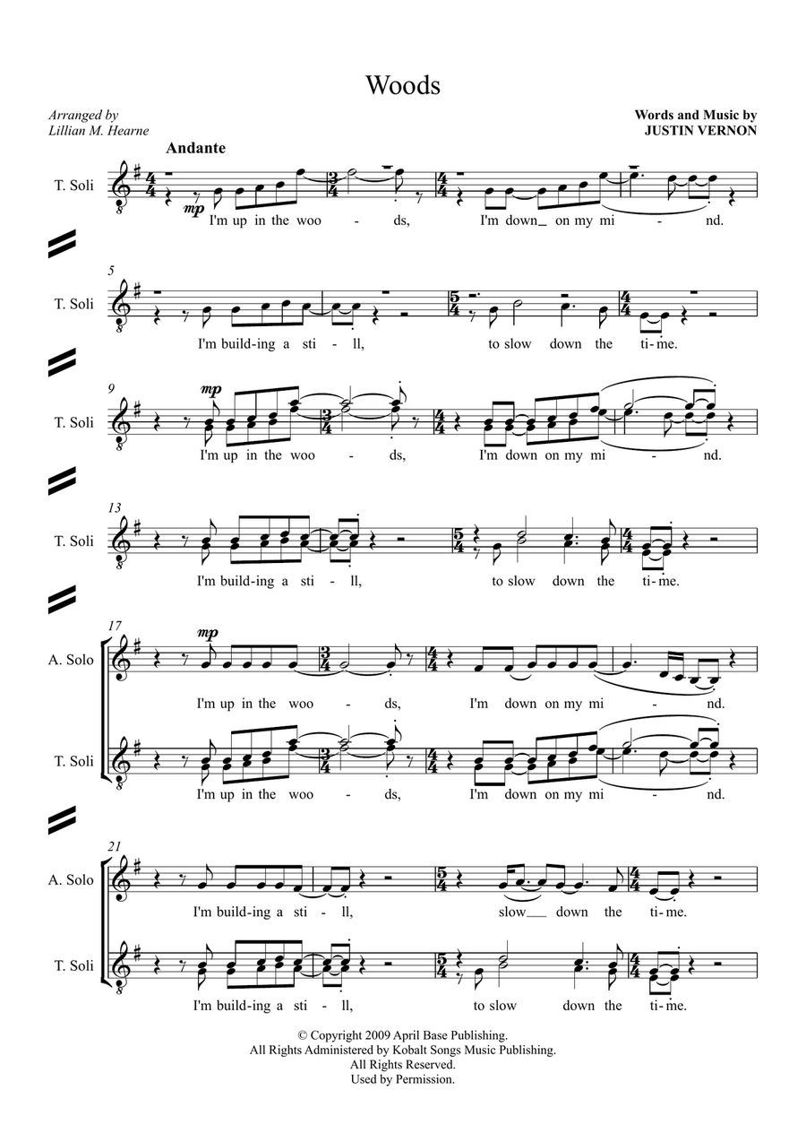 Woods Woods Divisi scores gallery preview page 1