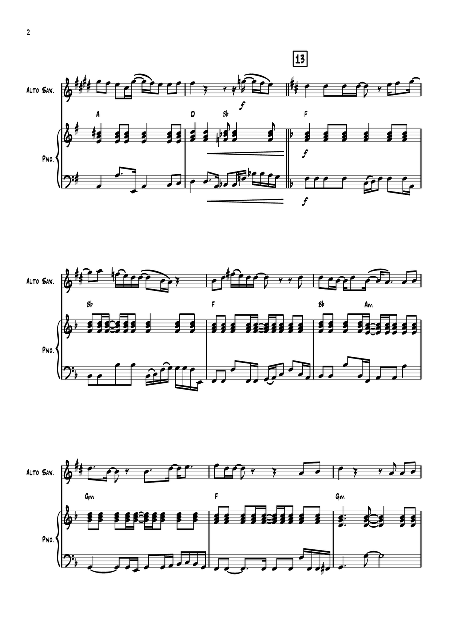 I Am Woman I Am Woman Alto Saxophone scores gallery preview page 2