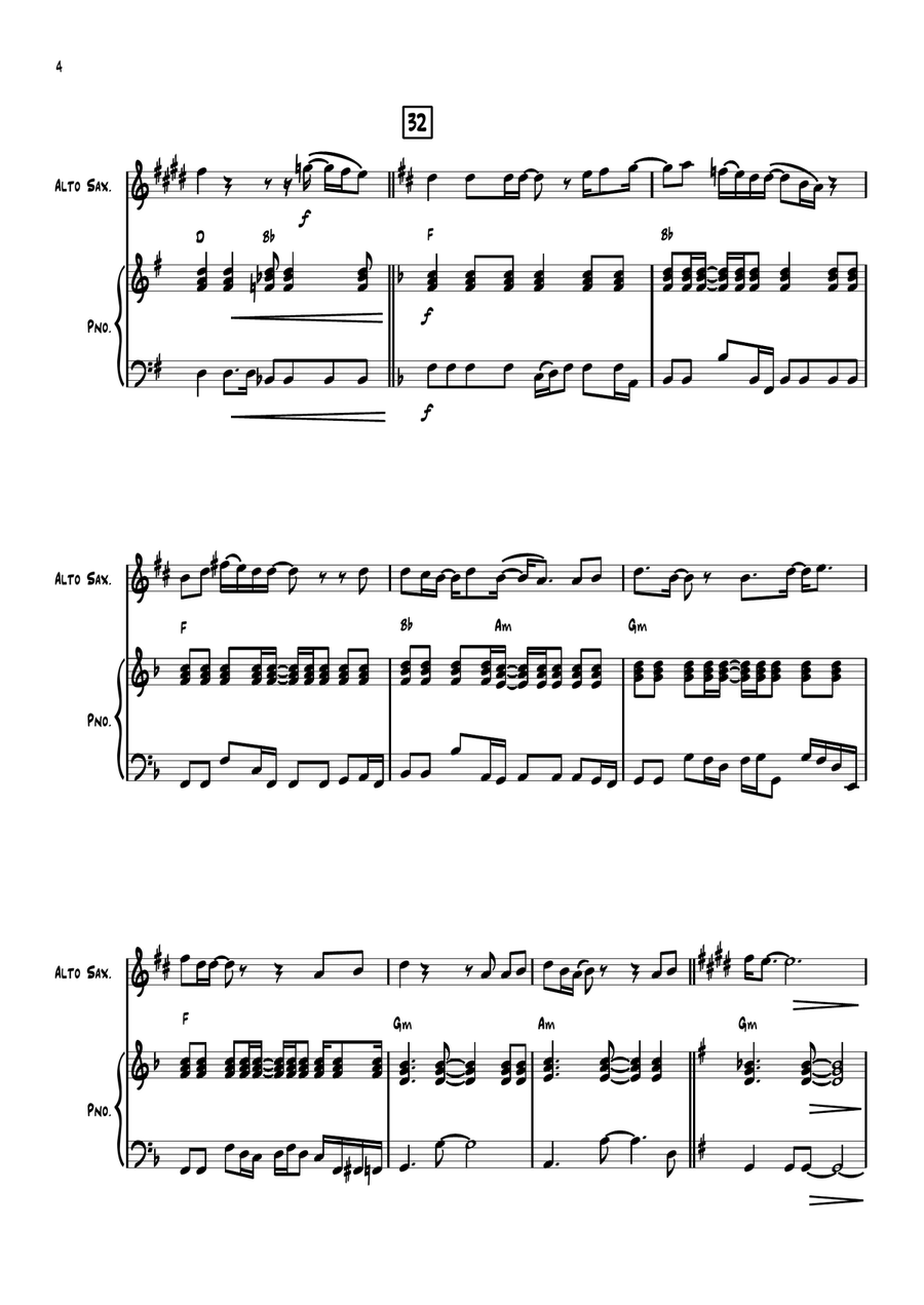 I Am Woman I Am Woman Alto Saxophone scores gallery preview page 4