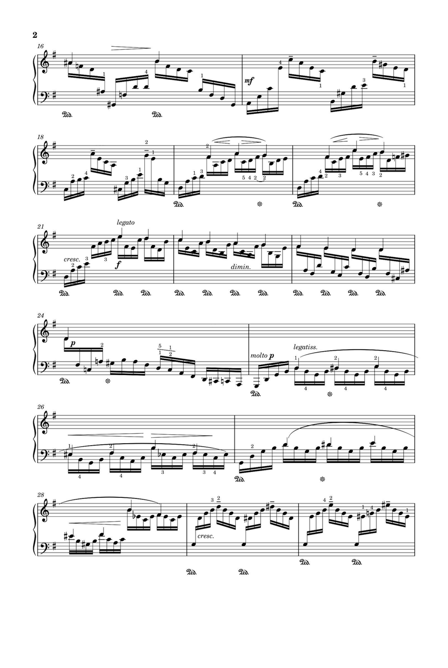 Etudes For The Left Hand Op. 92 No. 4 - Moritz Moszkowski Piano Method scores gallery preview page 2
