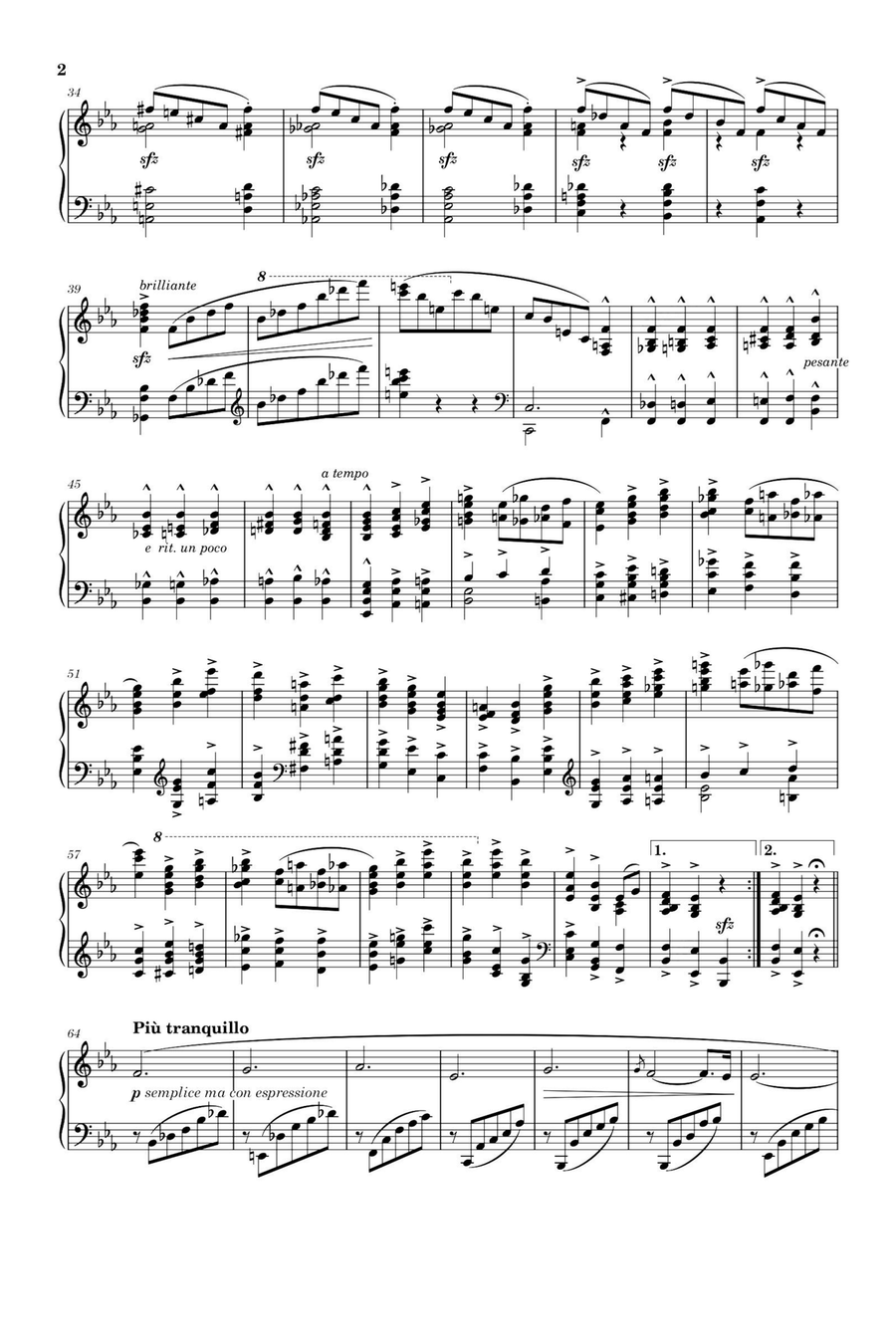 Hommage à Schumann Op.5 - Moritz Moszkowski Piano Solo scores gallery preview page 2
