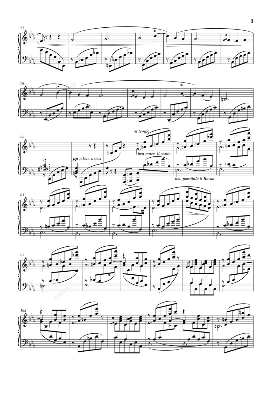 Hommage à Schumann Op.5 - Moritz Moszkowski Piano Solo scores gallery preview page 3
