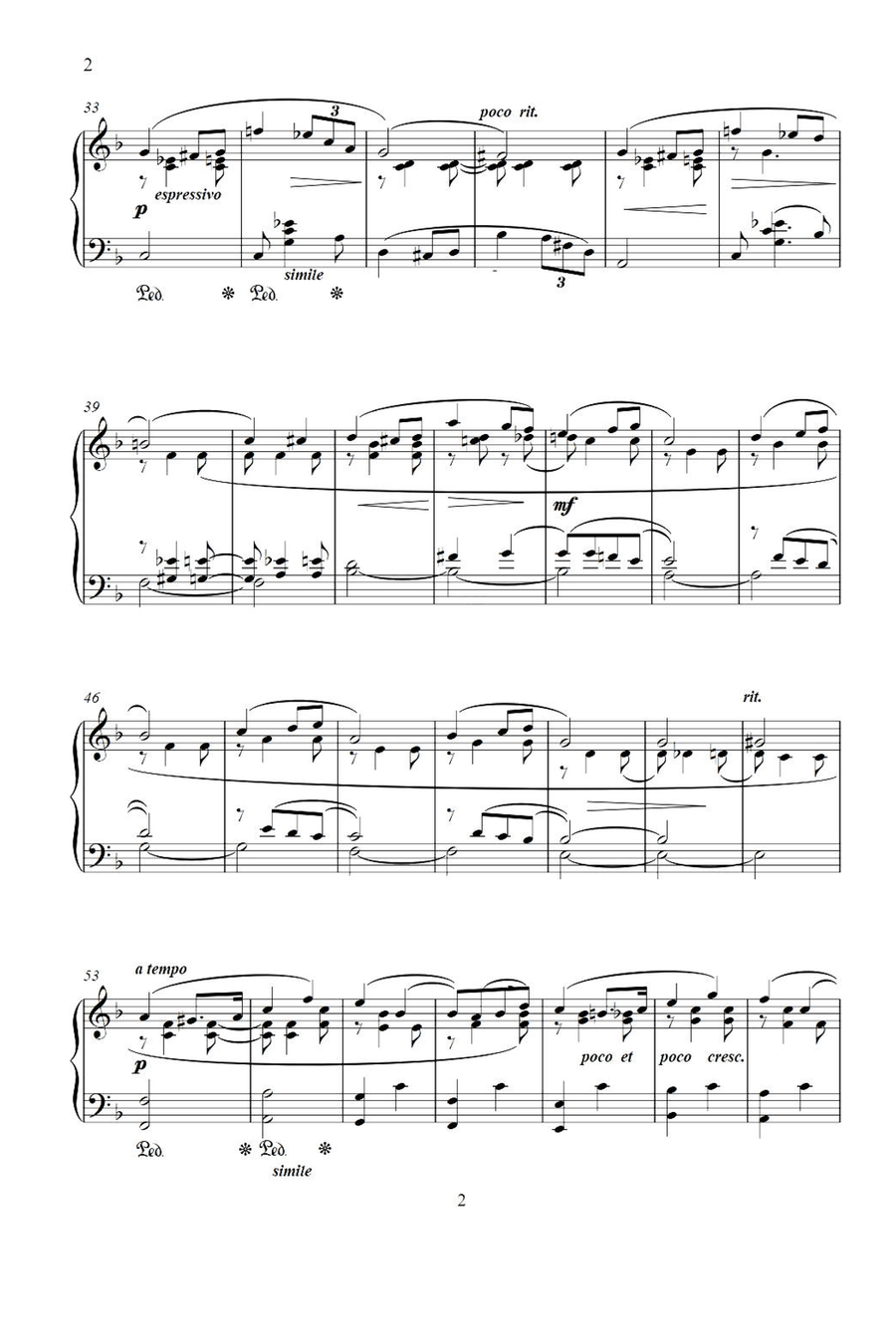 Melodie Op.18 No.1 - Moritz Moszkowski Piano Solo scores gallery preview page 2