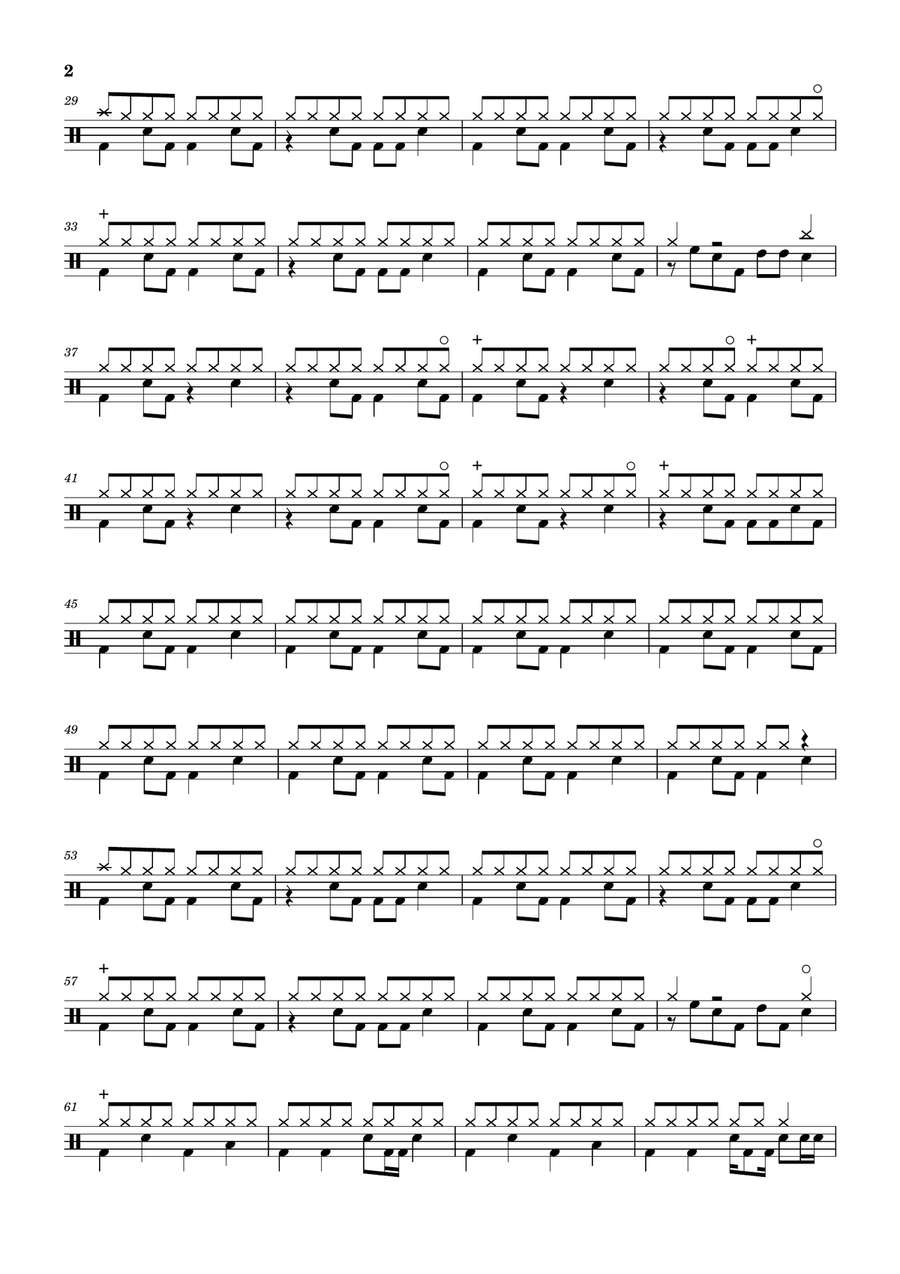 Hearts Of The World Hearts Of The World Drum Set scores gallery preview page 2