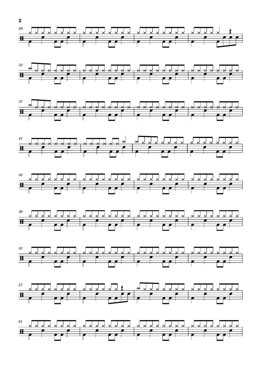 As Ugly As I Seem As Ugly As I Seem Drum Set scores gallery preview page 2