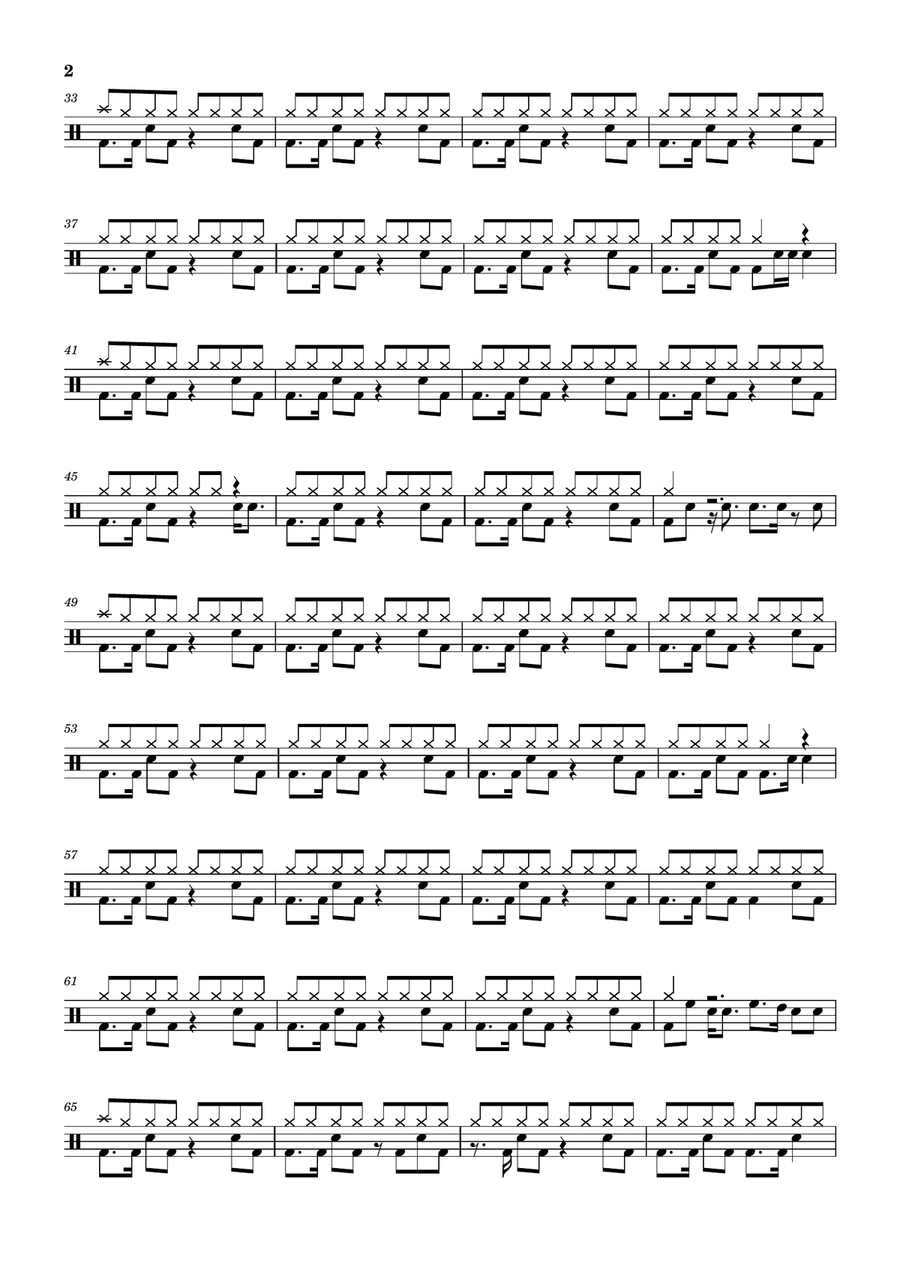Love Light In Flight Love Light In Flight Drum Set scores gallery preview page 2