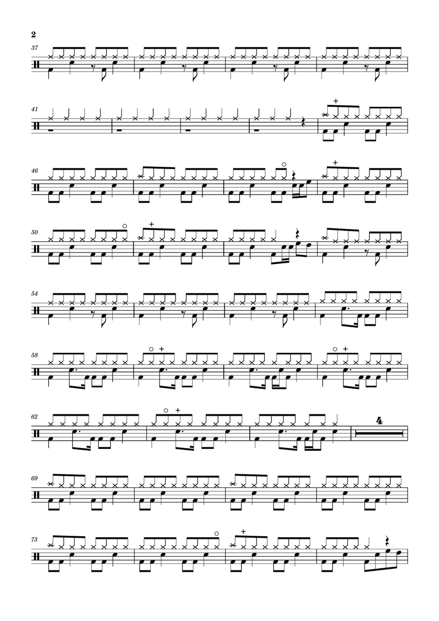 Big Mistake Big Mistake Drum Set scores gallery preview page 2