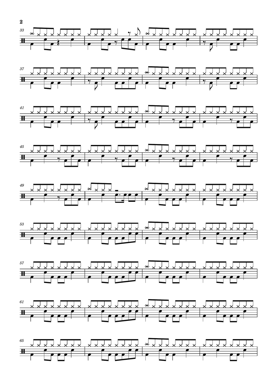 With A Little Faith With A Little Faith Drum Set scores gallery preview page 2
