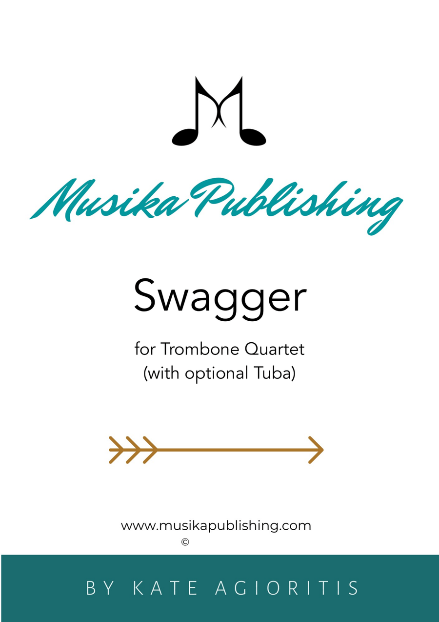Swagger - for Trombone Quartet Brass Quartet scores gallery preview page 1