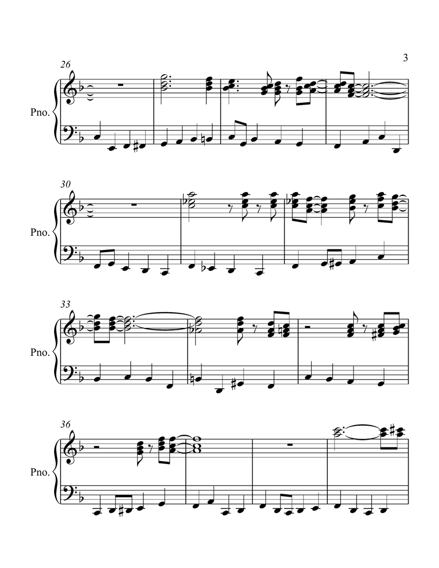 Just a Closer Walk With Thee A Cappella scores gallery preview page 3