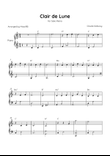 Clair de Lune - Solo Piano in C Major With Chords - Beginner