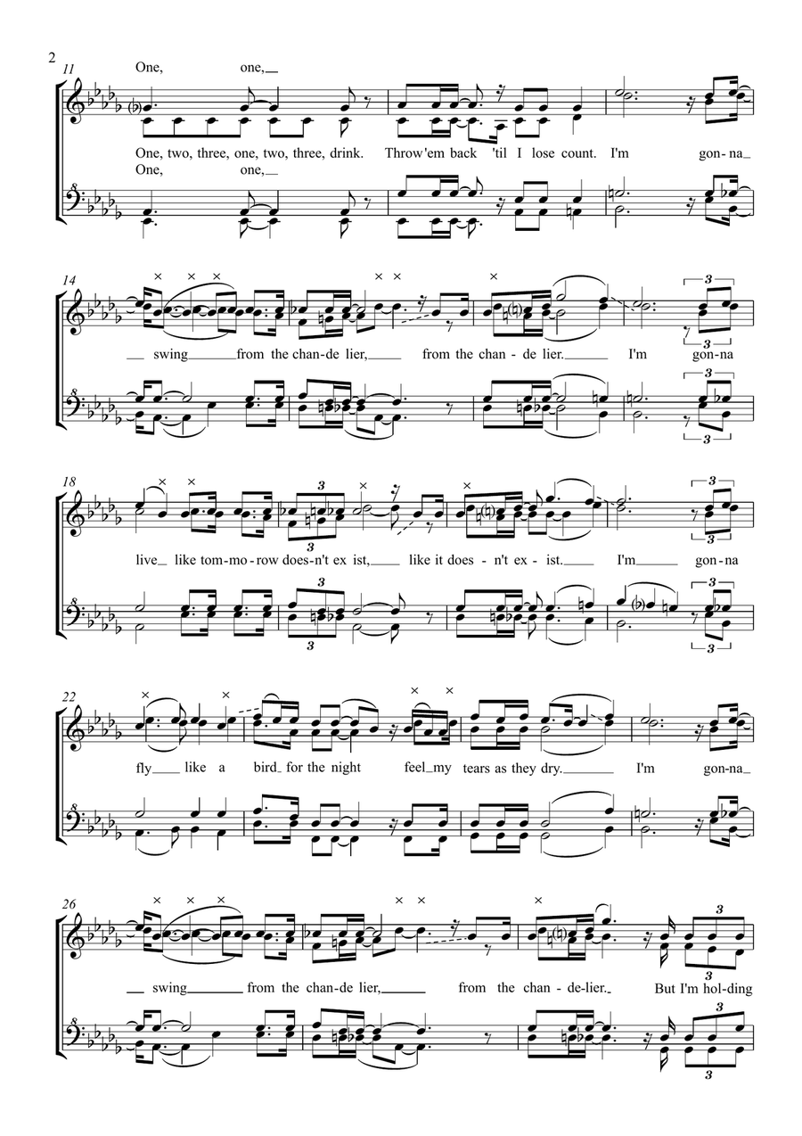 Chandelier Chandelier SSAA scores gallery preview page 2
