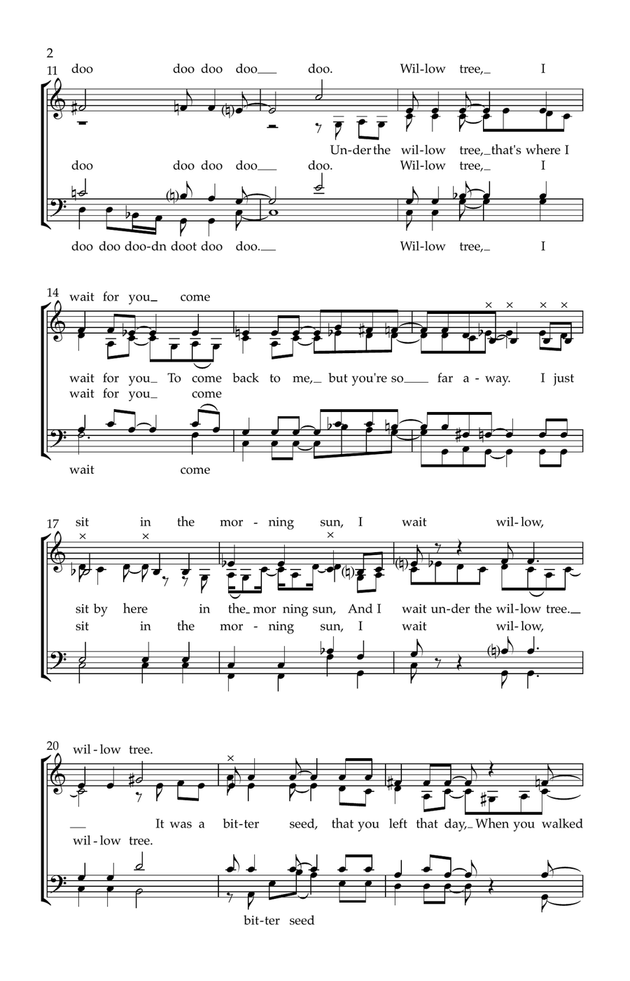 Willow Tree Willow Tree 4-Part scores gallery preview page 2
