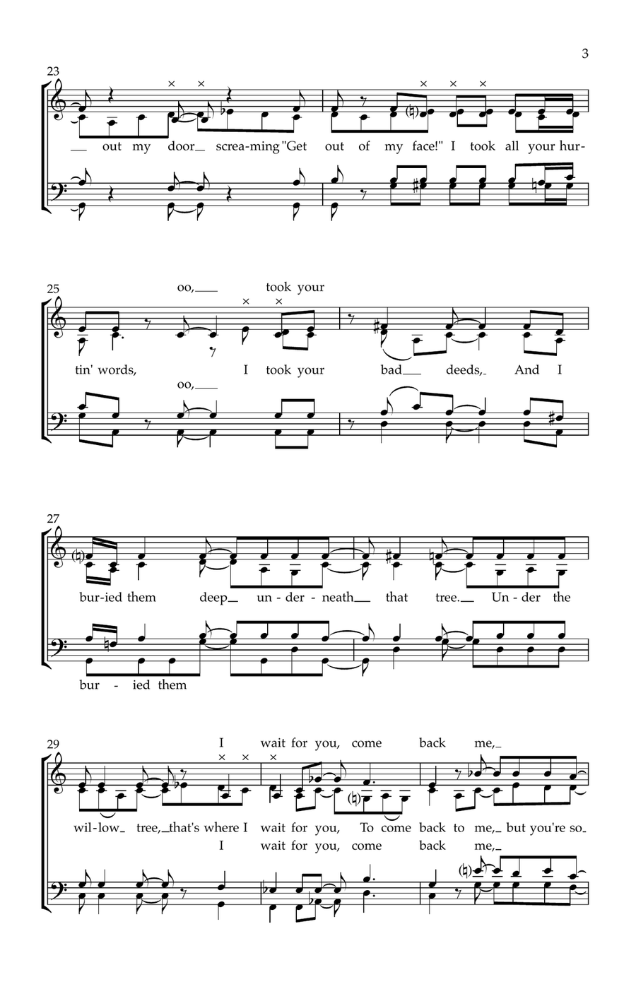 Willow Tree Willow Tree 4-Part scores gallery preview page 3
