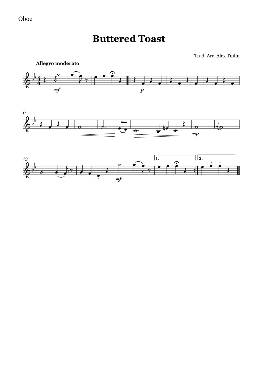 Buttered Toast Buttered Toast Woodwind Quartet scores gallery preview page 4