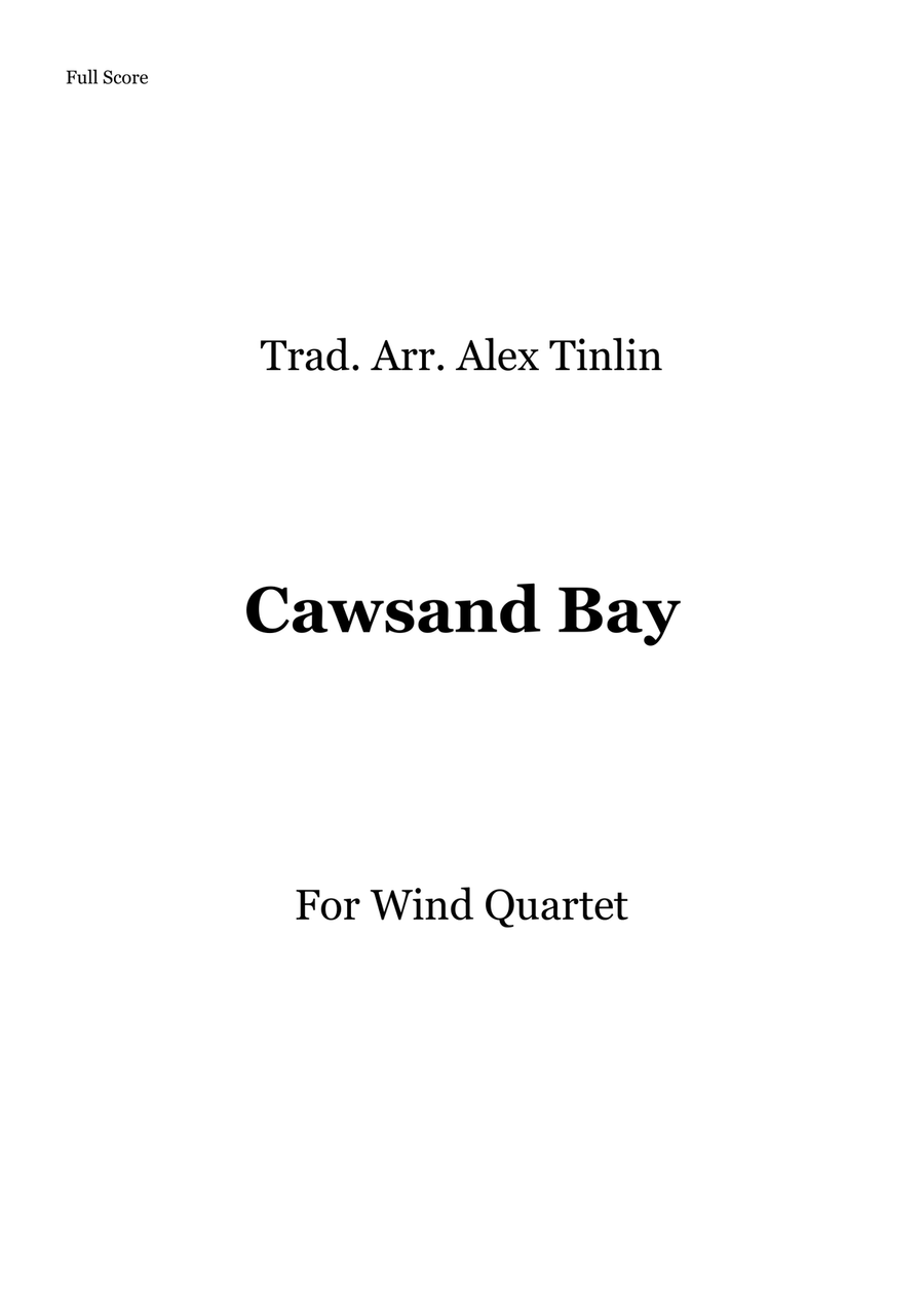 Cawsand Bay Cawsand Bay Woodwind Quartet scores gallery preview page 1
