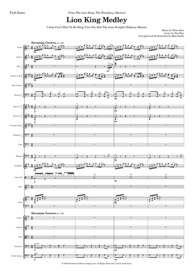 Medley: I Just Can't Wait To Be King with Can You Feel The Love Tonight and Hakuna Matata