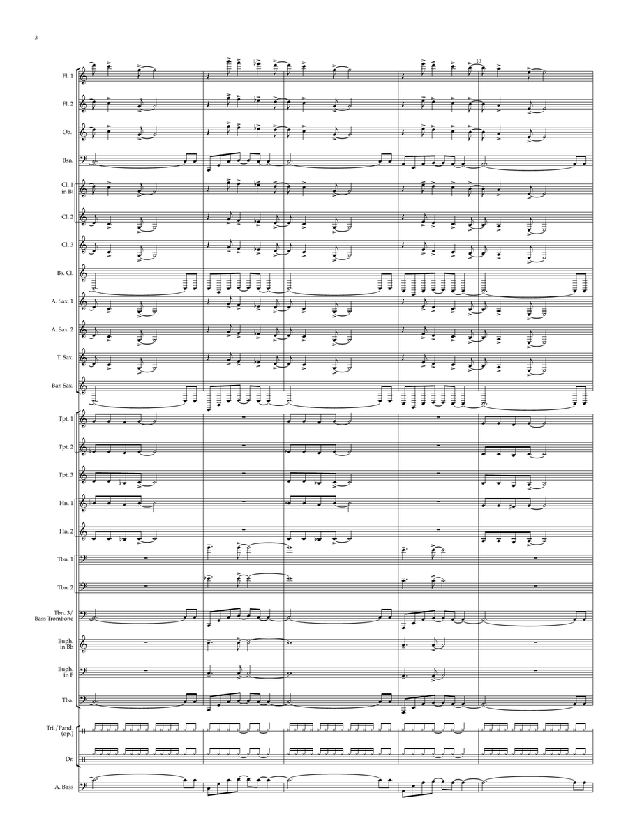 Medley: How Insensitive (Insensatez) with Wave and The Girl From Ipanema (Garôta De Ipanema) Concert Band scores gallery preview page 4