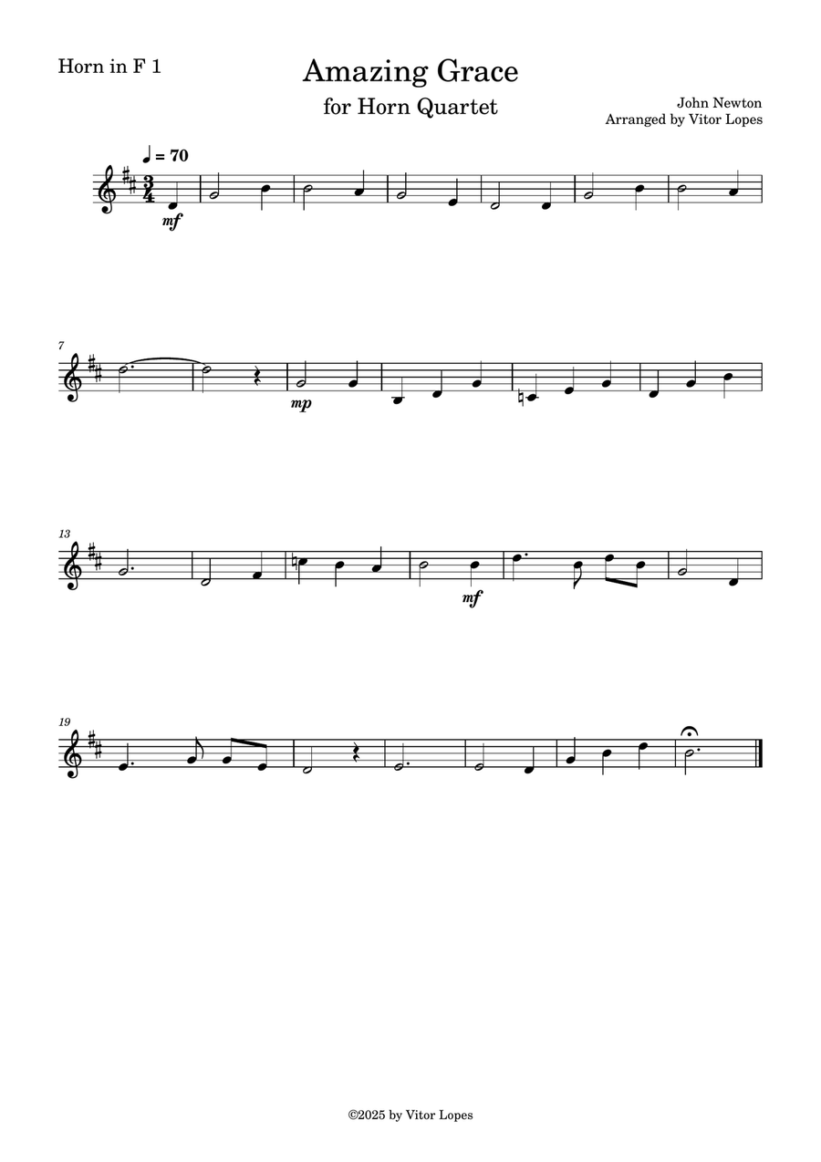 Amazing Grace Brass Quartet scores gallery preview page 3