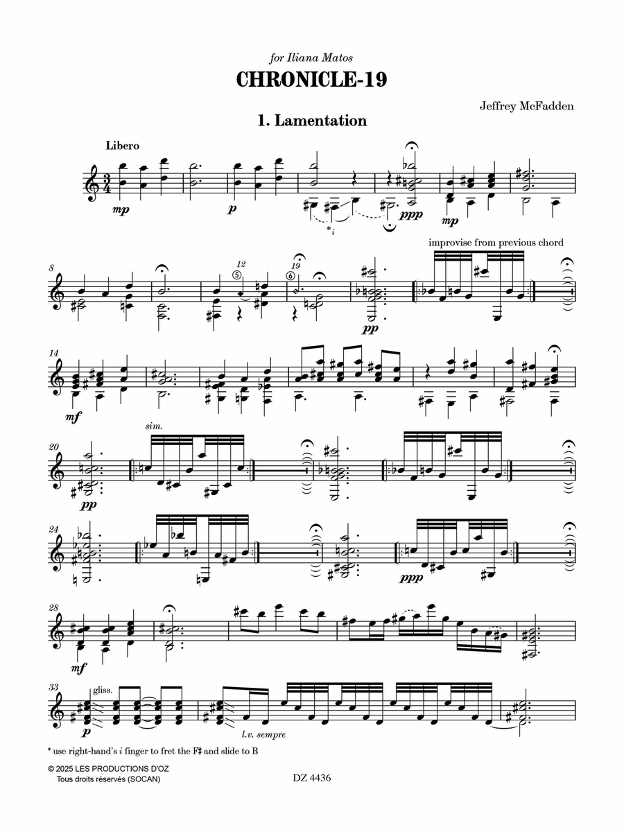 Chronicle-19 Classical Guitar - Sheet Music page 2
