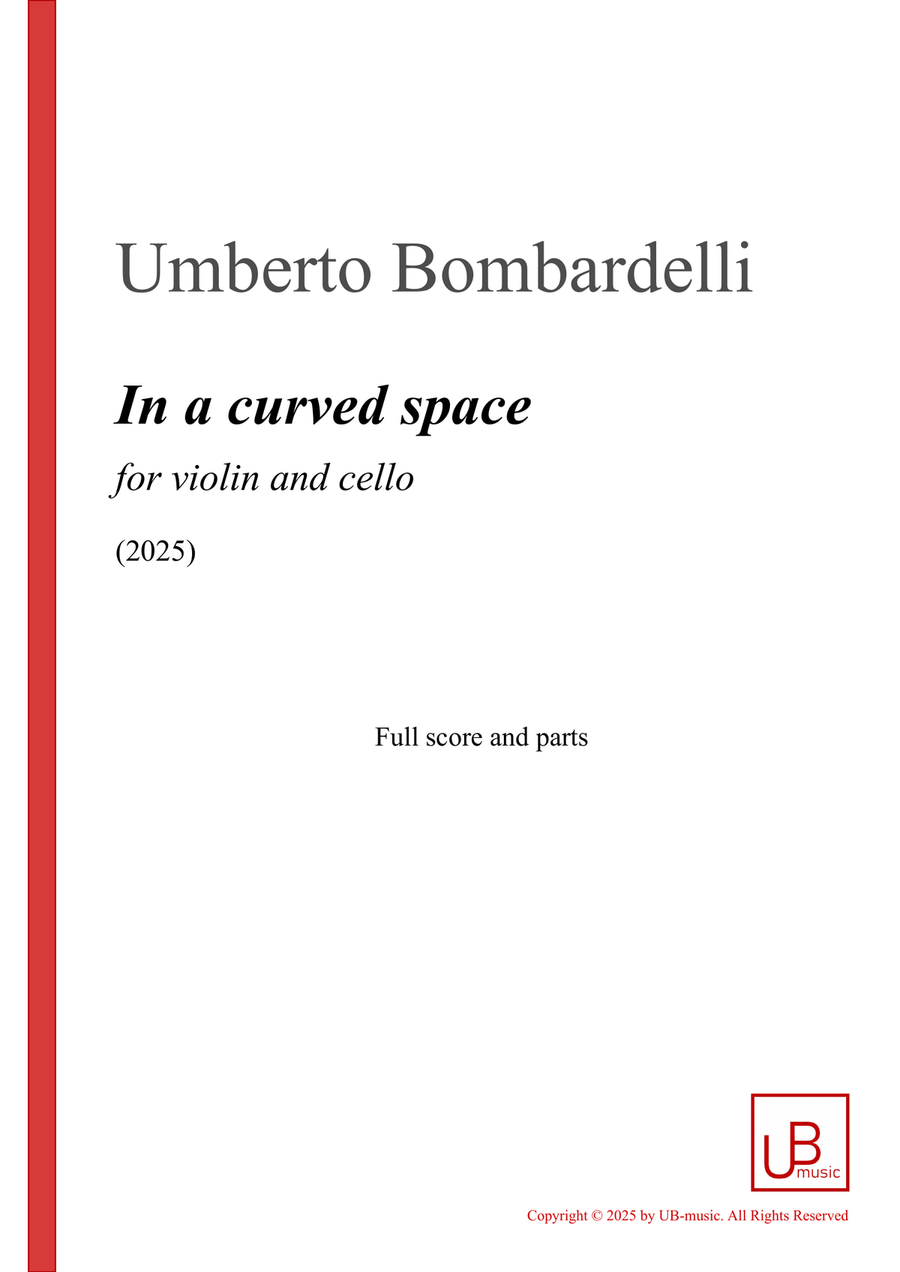IN A CURVED SPACE for violin and cello String Duet scores gallery preview page 1