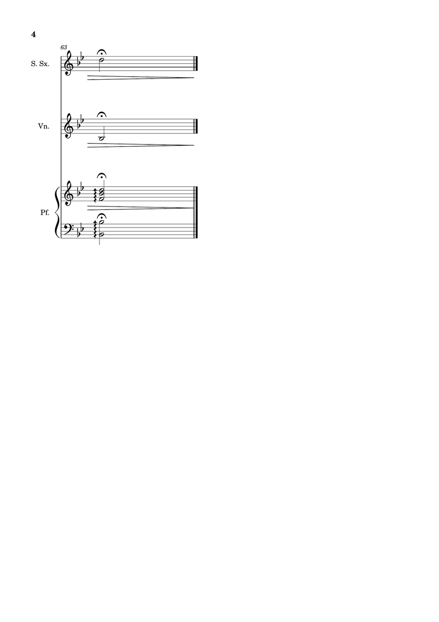 Bridal Chorus. R. Wagner - S. Sax., Violin and Piano. Score and Parts. Chamber Music scores gallery preview page 4