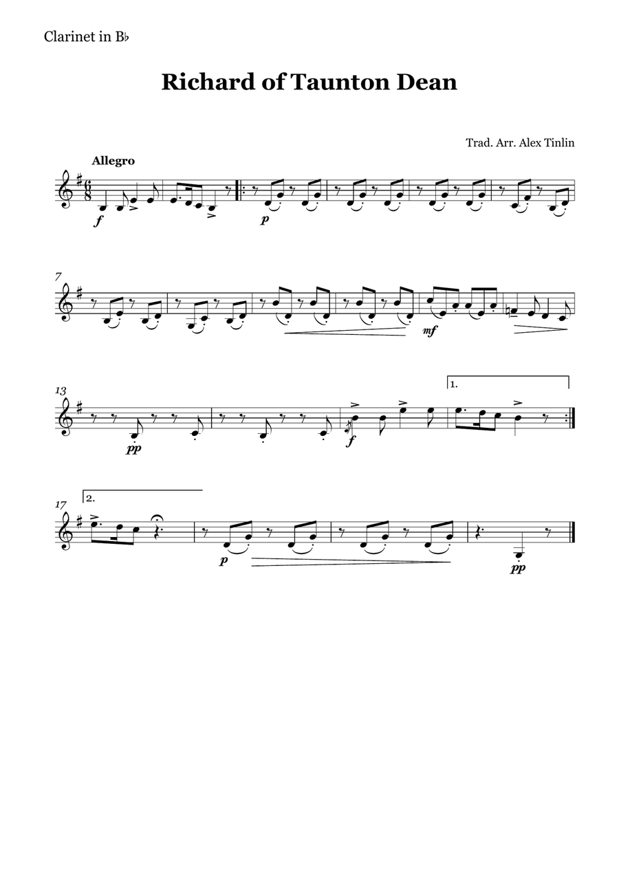 Richard of Taunton Dean Richard of Taunton Dean Woodwind Quartet scores gallery preview page 4