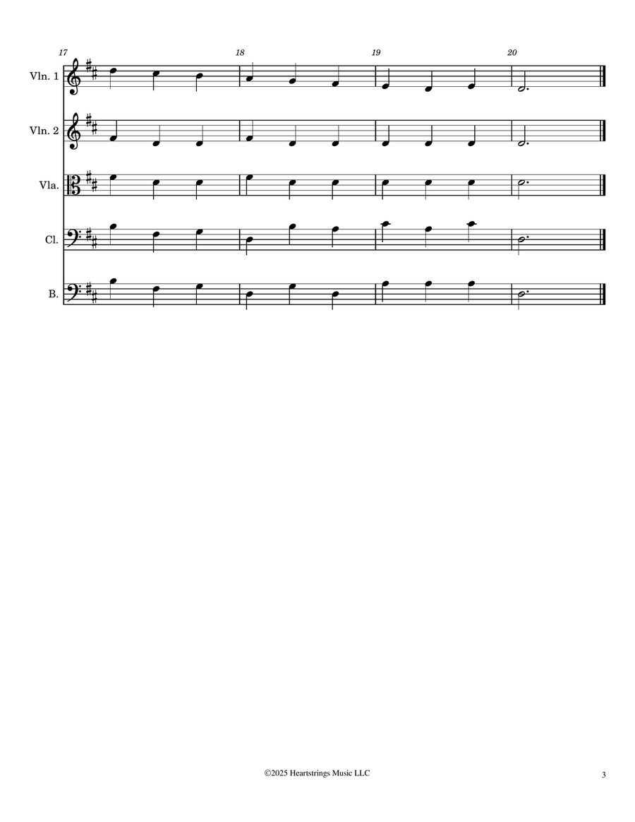 French Folk Song by Traditional String Orchestra - Digital Sheet Music page 3