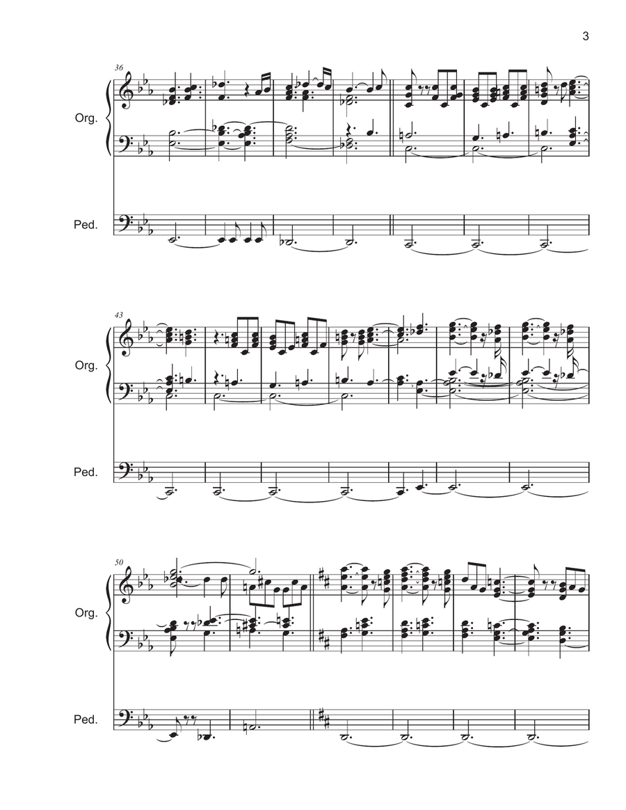 La Procession for organ by Mark Andersen Organ Solo scores gallery preview page 4