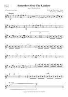 Somewhere Over The Rainbow/what A Wonderful World Small Ensemble scores gallery preview page 5