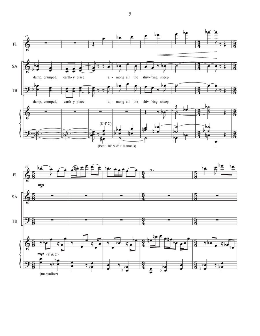 Down he came from up Down he came from up 4-Part scores gallery preview page 5