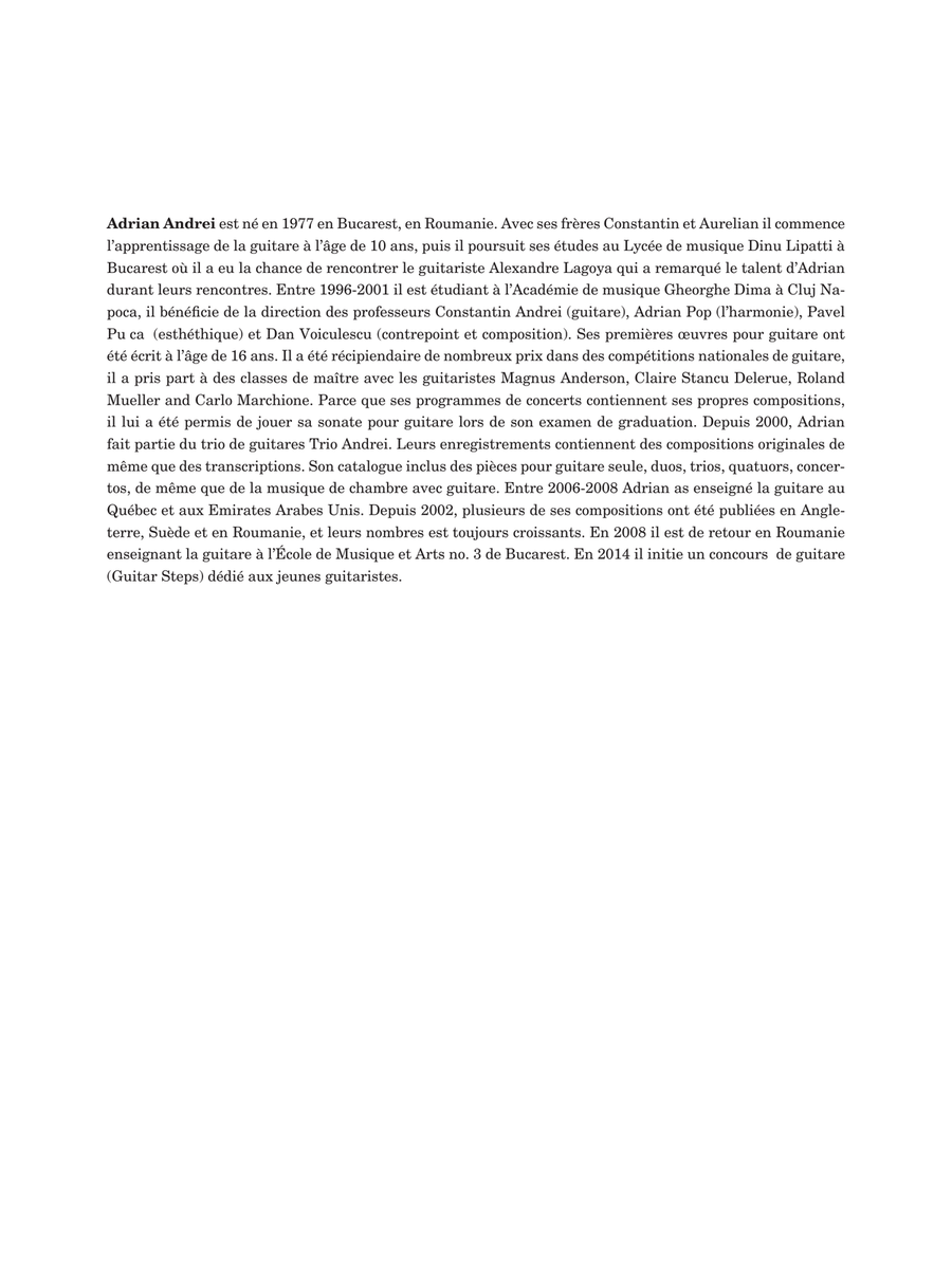 Prélude à l'air roumain Prélude à l'air roumain Classical Guitar scores gallery preview page 2