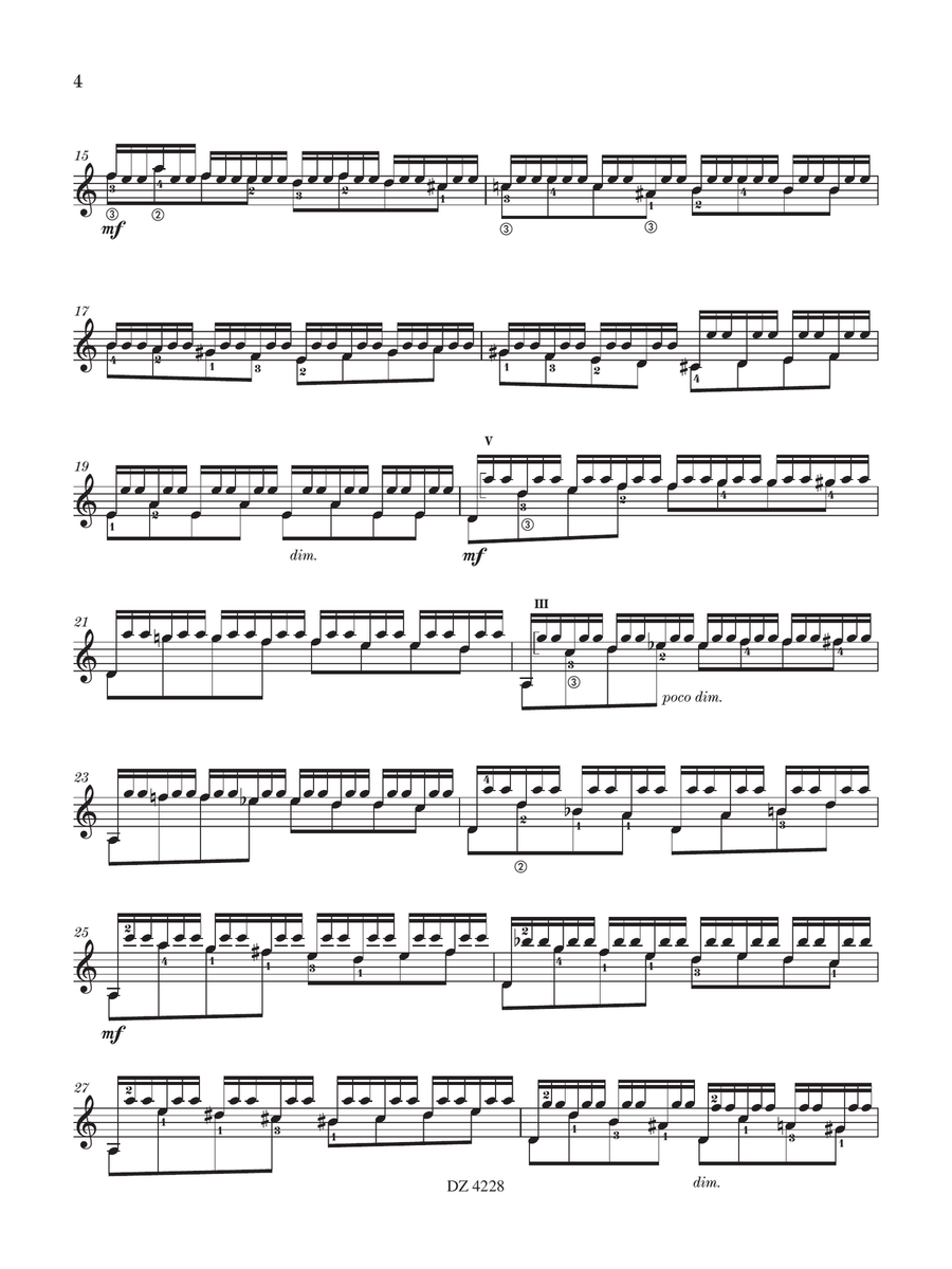Prélude à l'air roumain Prélude à l'air roumain Classical Guitar scores gallery preview page 4