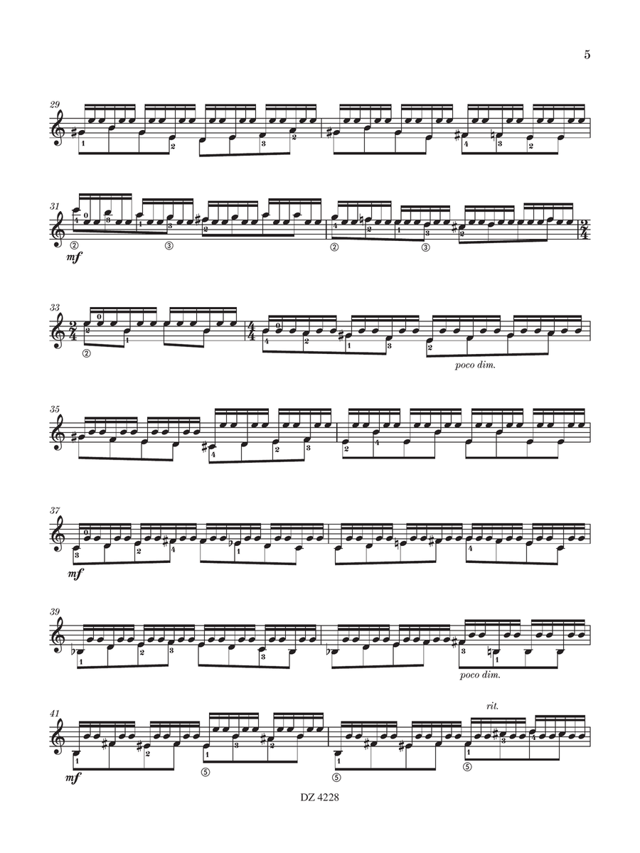 Prélude à l'air roumain Prélude à l'air roumain Classical Guitar scores gallery preview page 5