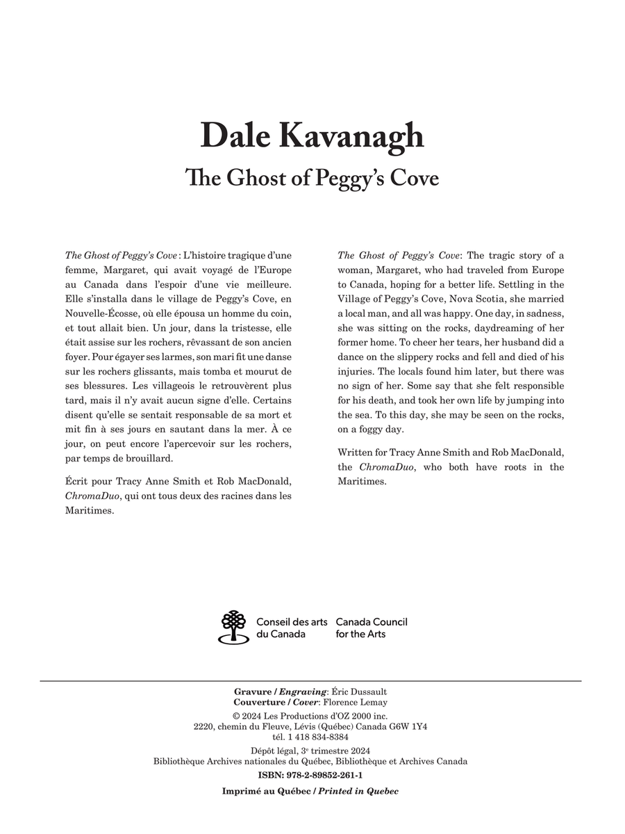 The Ghost of Peggy’s Cove Classical Guitar scores gallery preview page 1