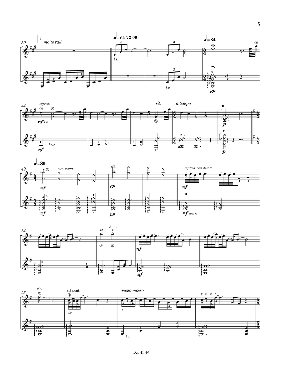 The Ghost of Peggy’s Cove Classical Guitar scores gallery preview page 5