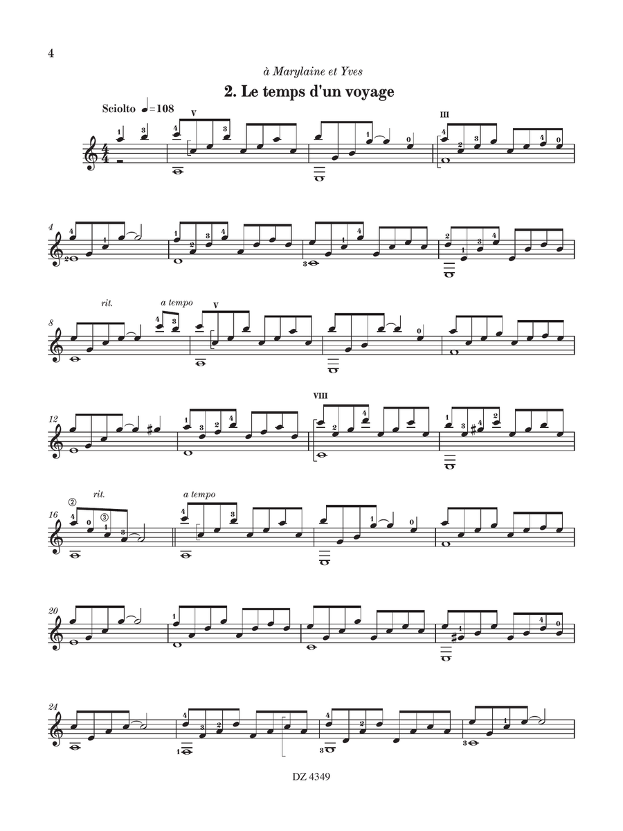 Réminiscences Classical Guitar - Digital Sheet Music page 4