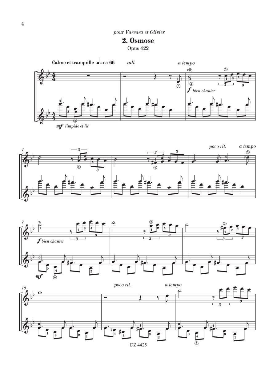Fleur bleue Fleur bleue Classical Guitar scores gallery preview page 5
