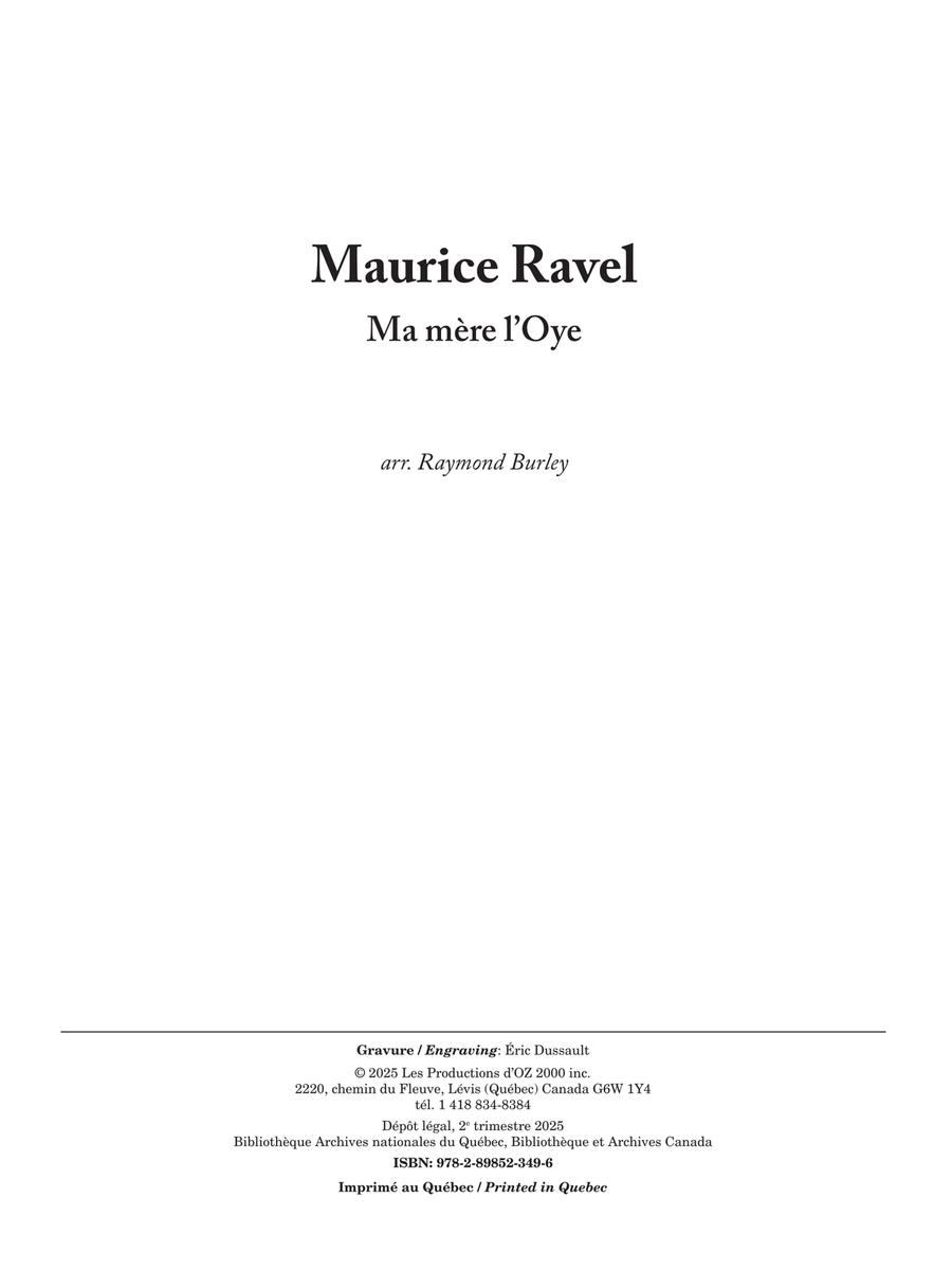 Ma mère l’Oye Guitar Ensemble scores gallery preview page 2