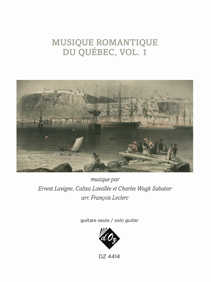Musique romantique du Québec, vol. 1 Classical Guitar scores gallery preview page 1