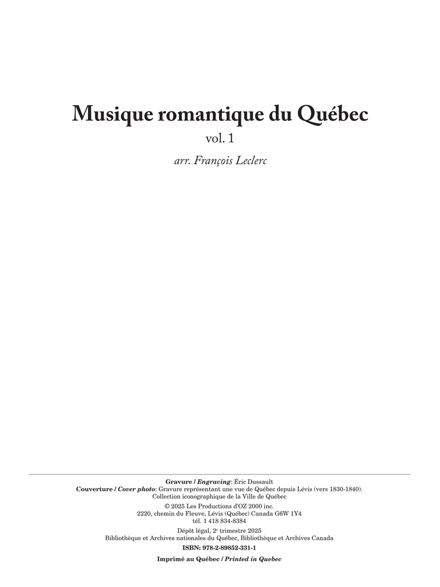 Musique romantique du Québec, vol. 1 Classical Guitar scores gallery preview page 2