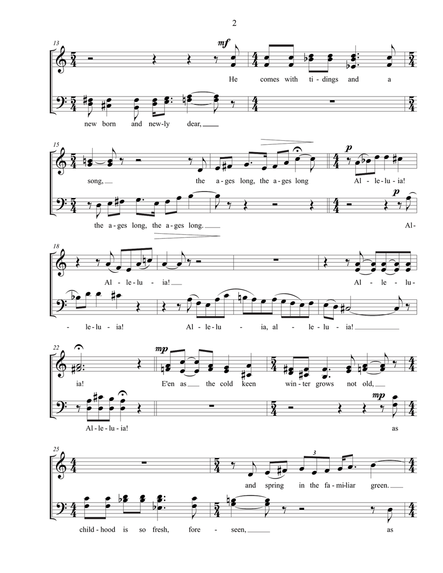 Unto Us a Son is Given Unto Us a Son is Given 4-Part scores gallery preview page 2