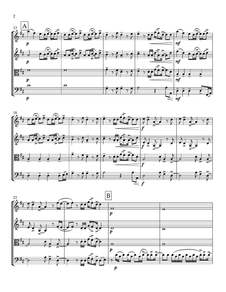 Paper Rings Paper Rings String Quartet scores gallery preview page 2