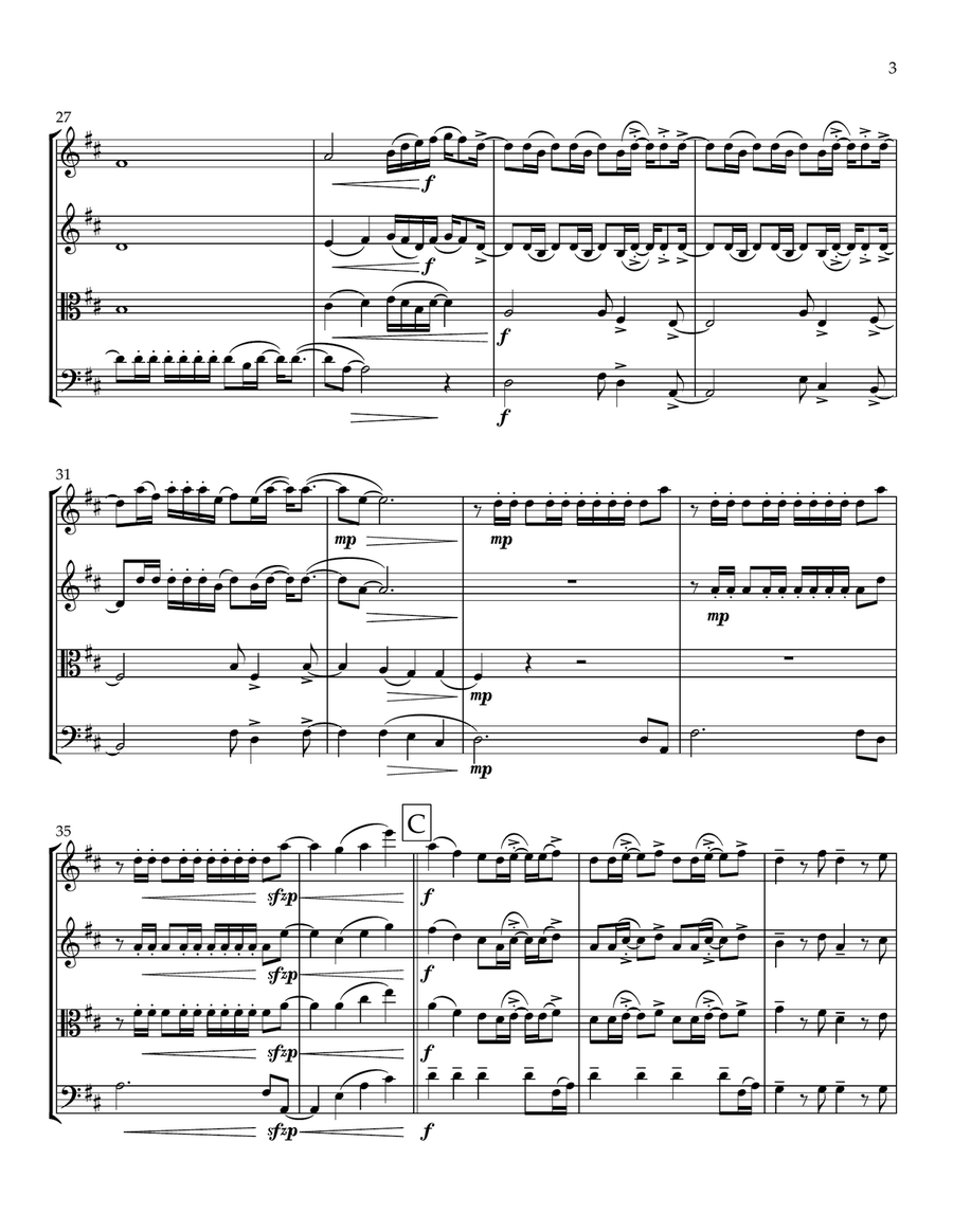 Paper Rings Paper Rings String Quartet scores gallery preview page 3