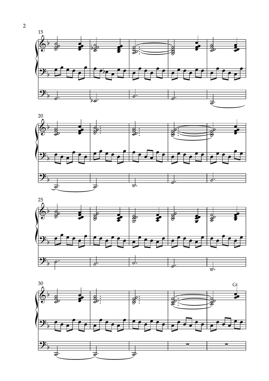 Meditation on Rhosymedre, Op. 285 by Vidas Pinkevicius Organ Solo scores gallery preview page 2