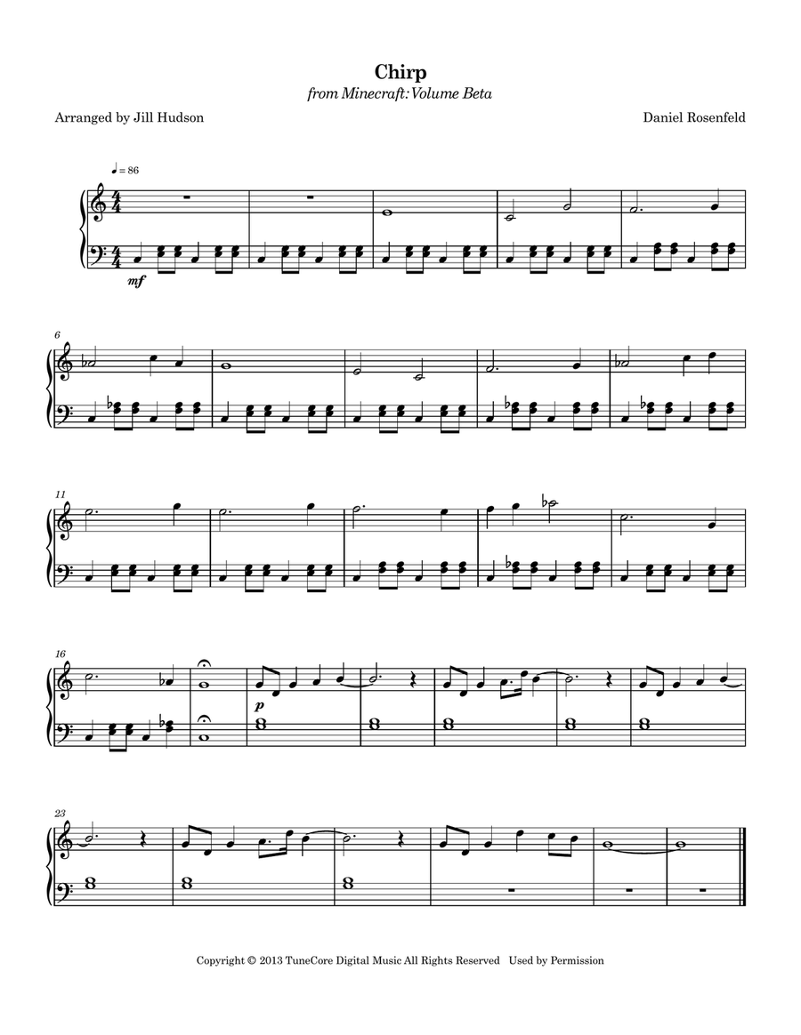 Chirp Chirp Piano Method scores gallery preview page 1