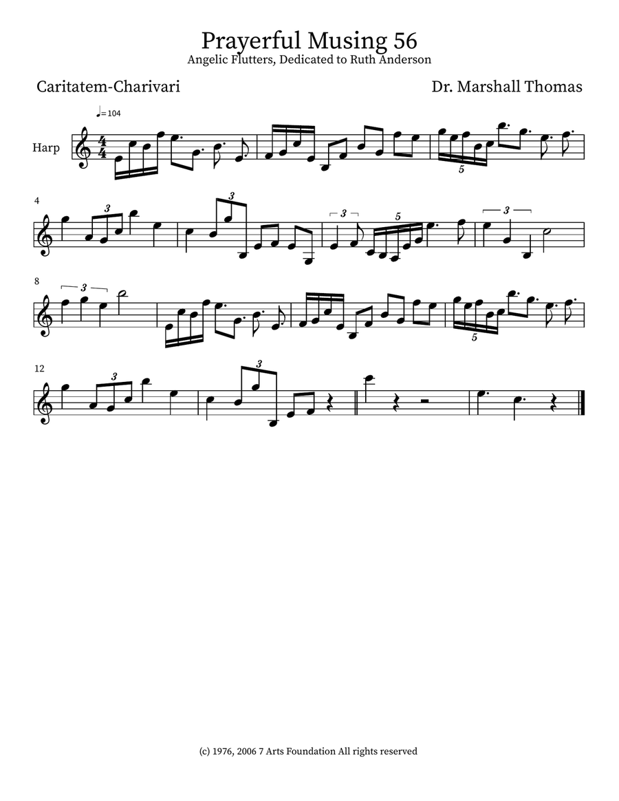 Prayerful Musing 56 Prayerful Musing 56 Small Ensemble scores gallery preview page 4