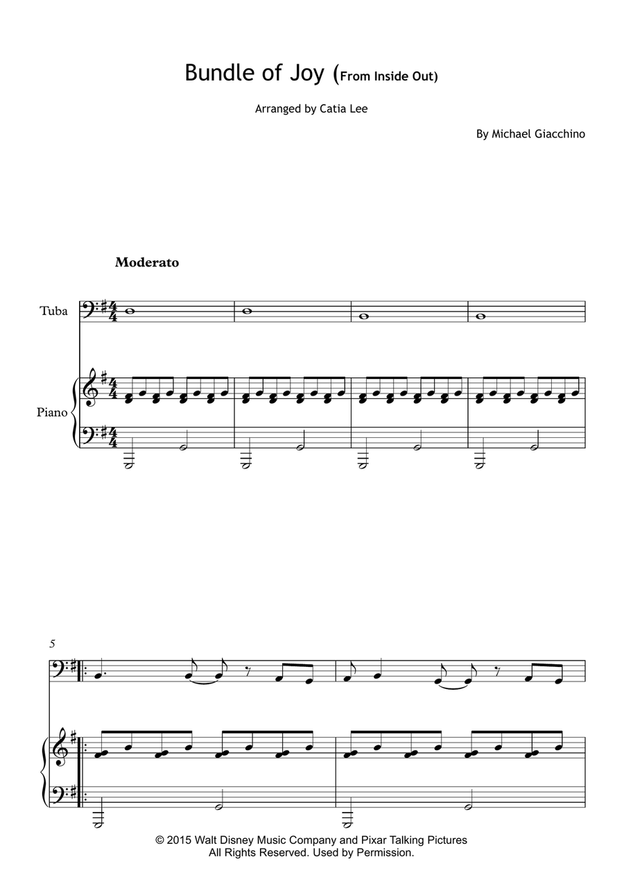 Bundle Of Joy Piano scores gallery preview page 2